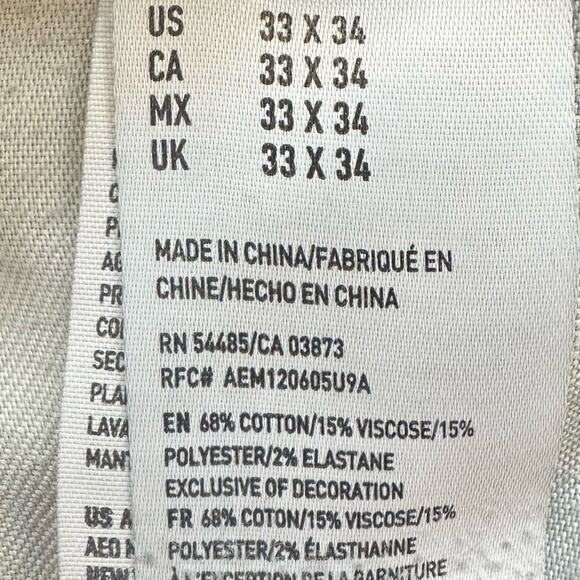 American Eagle Mens Original Boot Jeans Active Flex Blue Denim 33 x 34 - Picture 8 of 13